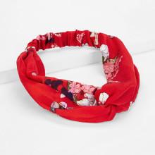 Shein Knot Design Calico Pattern Headband