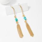 Shein Chain Tassel Drop Earrings