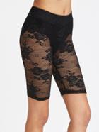 Shein Knicker Insert Floral Lace Bermuda Leggings