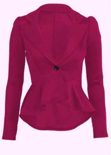 Rosewe Special One Button High Low Pleated Suits