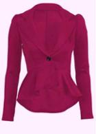 Rosewe Special One Button High Low Pleated Suits