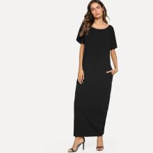 Shein Pocket Side Maxi Dress