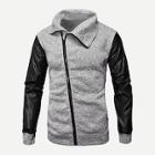 Shein Men Contrast Sleeve Jacket