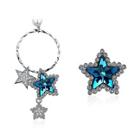Shein Star Detail 925 Sterling Silver Mismatched Earrings