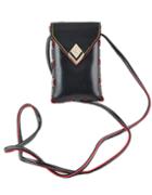 Shein Black Pu Leather Small Card Hand Bag