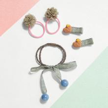 Shein Kids Hair Clip & Hair Tie Set 5pcs
