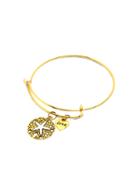 Shein Gold Starfish Relief Charm Expandable Bangle