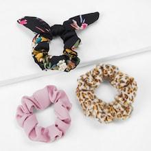 Shein Knot Design Leopard Hair Tie 3pcs