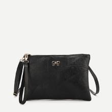 Shein Metal Bow Clutch Bag