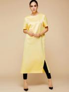 Shein Yellow Slit Side Abaya Dress