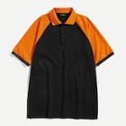 Shein Men Raglan Sleeve Colorblock Polo Shirt