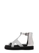 Shein Silver Toe-ring Ankle Strap Sandals