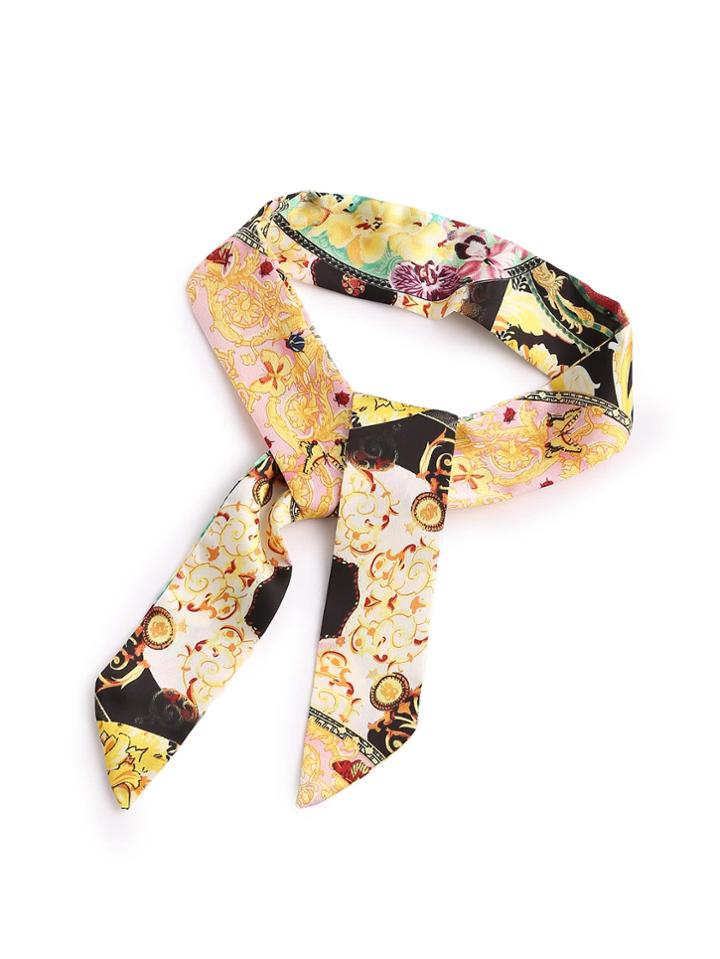 Shein Random Geometric Print Twilly Scarf