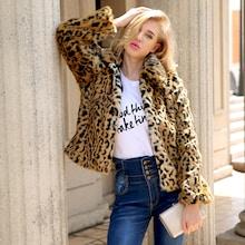 Shein Leopard Open Front Outerwear
