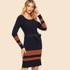 Shein 80s Two-tone Form Fitting Dress