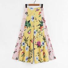 Shein All Over Florals Slit Side Wide Leg Pants