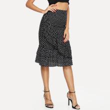 Shein Ruffle Polka Dot Skirt
