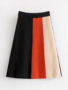Shein Color Block Knit Skirt
