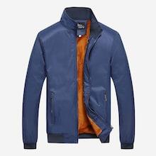 Shein Men Solid Fleece Lined Jacket