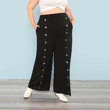 Shein Plus Button Front Pants