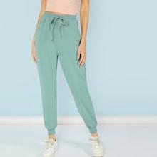 Shein Drawstring Waist Skinny Sweatpants
