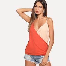 Shein Spaghetti Strap Wrap Top