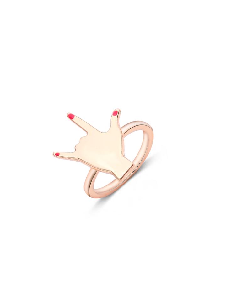 Shein Gold Plated Finger Metal Ring