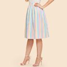 Shein Colorful Striped Skirt
