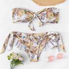 Shein Tie Side Ruffle Random Tropical Bikini Set