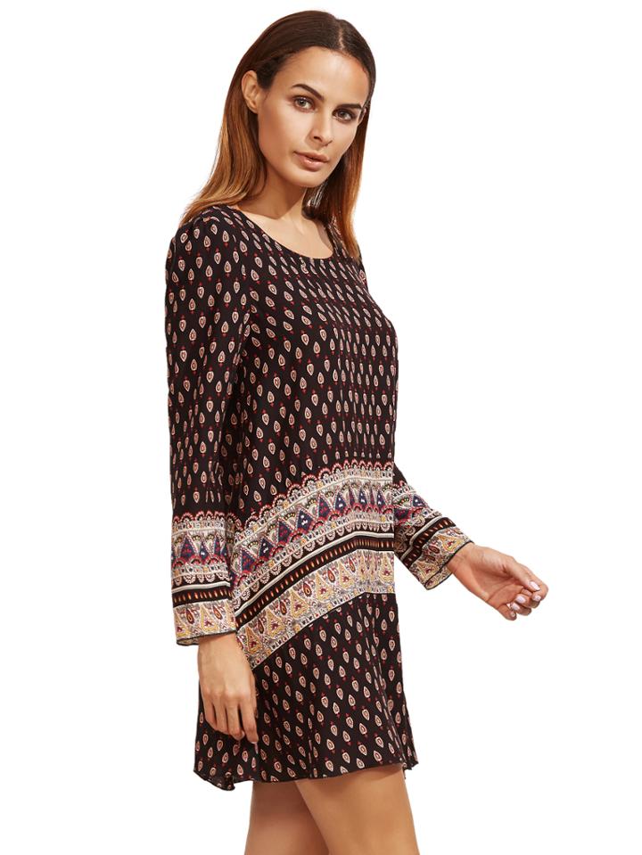 Shein Tribal Print Beach Dress