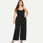 Shein Plus Contrast Taped Side Jumpsuit