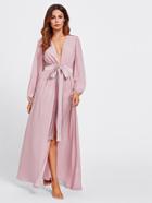 Shein Sash Tie Waist Cover Up Dress