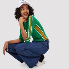 Shein Contrast Tape Form Fitting Tee