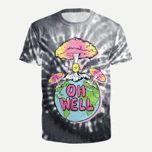 Shein Men Mushroom Print Tee