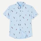 Shein Men Feather Print Shirt