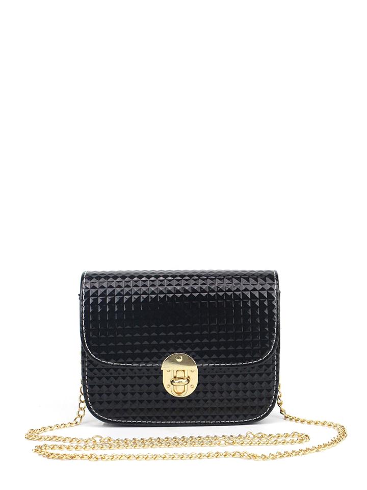 Shein Pu Flap Chain Bag