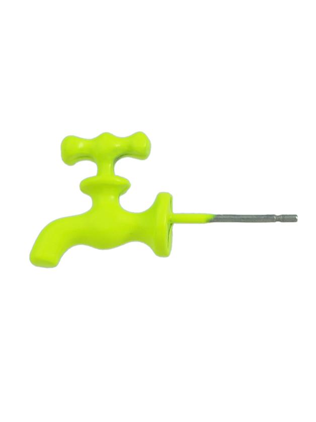 Shein Yellow Cute Water-tap Shape Candy Color Stud Earrings