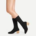 Shein Solid Sock Boots