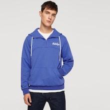 Shein Men Zip Front Drawstring Hoodie Sweatshirt