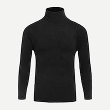 Shein Men High Neck Solid Jumper
