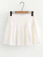Shein Solid Pleated Skirt