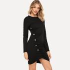 Shein Skinny Solid Dress