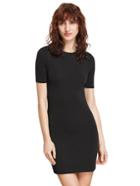 Shein Black Crew Neck Bodycon Dress