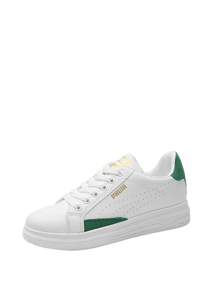 Shein Laser Cutting Lace Up Sneakers