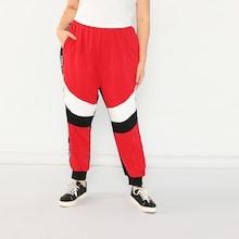 Shein Plus Lettering Sideseam Color Block Sweatpants
