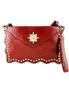 Shein Red Skull Embellished Clutch Bag