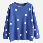 Shein Polka Dot Drop Shoulder Sweater