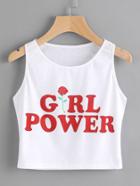 Shein Slogan Print Tank Top