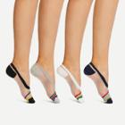 Shein Striped Detail Invisible Socks 4pairs