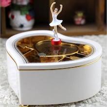 Shein Rotary Ballerina Girl Heart Music Box